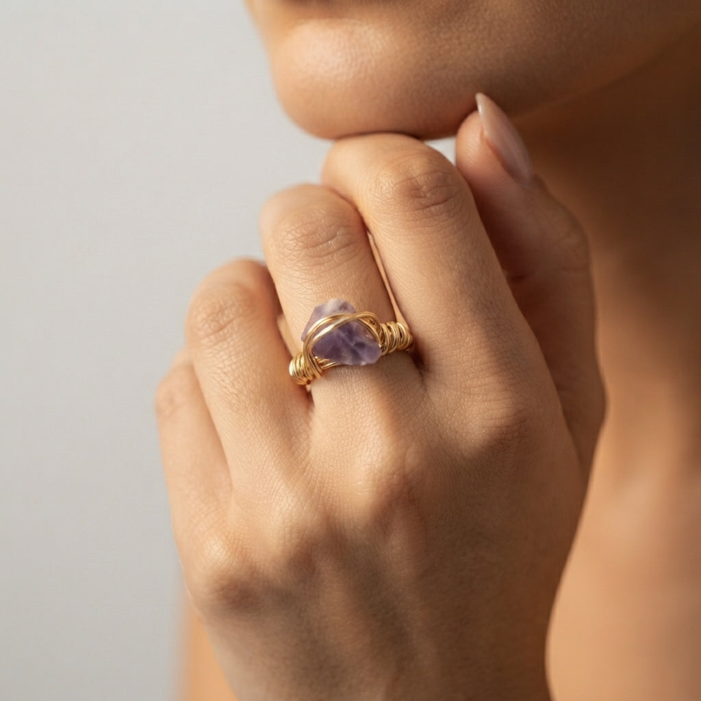 Women's Natural Stone Ring