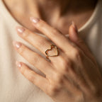 Women's Open Heart Ring