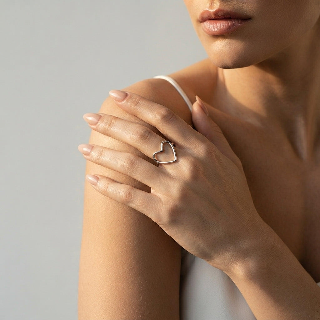 Women's Open Heart Ring