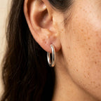 Women's Oval Hoop Earrings