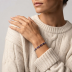 Women's Oval Purple Stone Bracelet