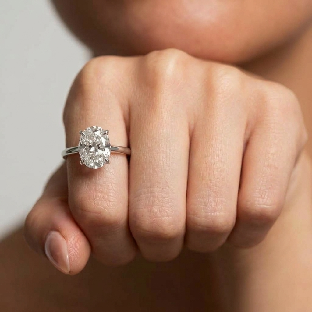 Women's Oval Solitaire Ring