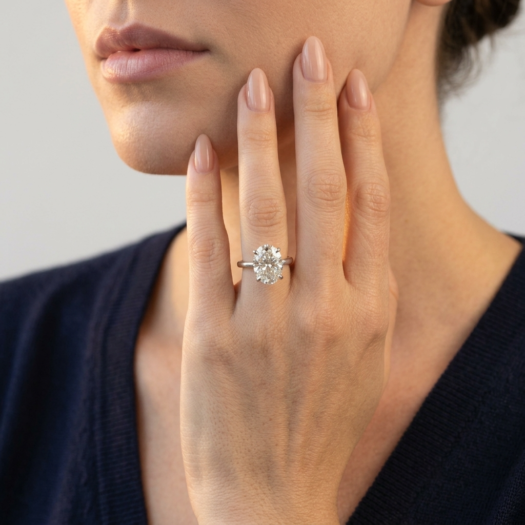 Women's Oval Solitaire Ring