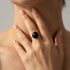 Women's Oval Stone Ring