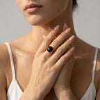 Women's Oval Stone Ring