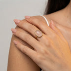 Women's Oval Stone Ring