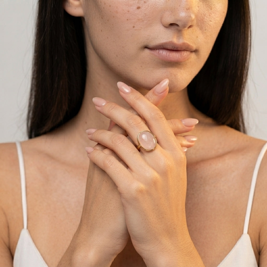 Women's Oval Stone Ring