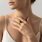 Women's Oval Stone Ring