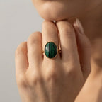 Women's Oval Stone Ring