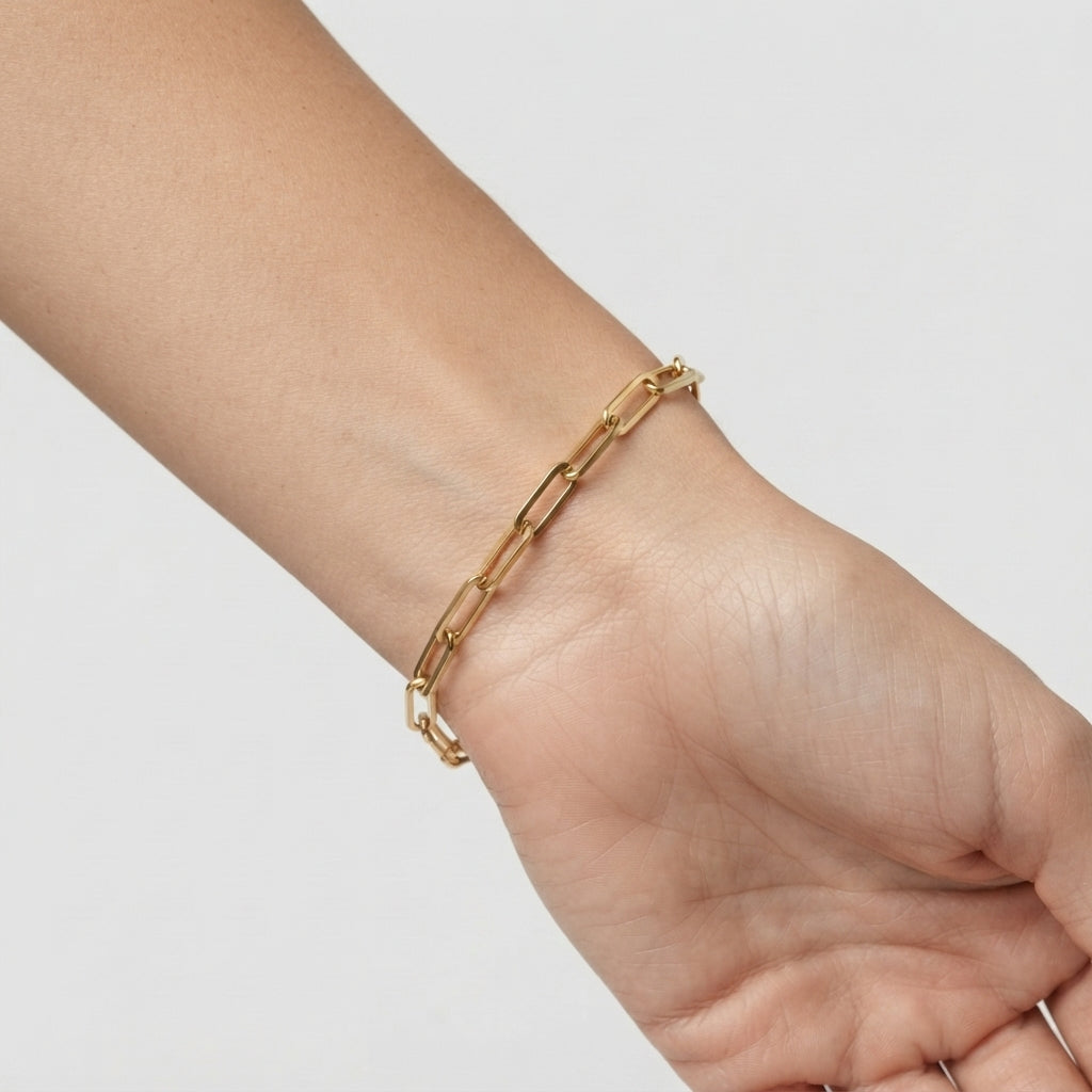 Women's Paperclip Chain Bracelet