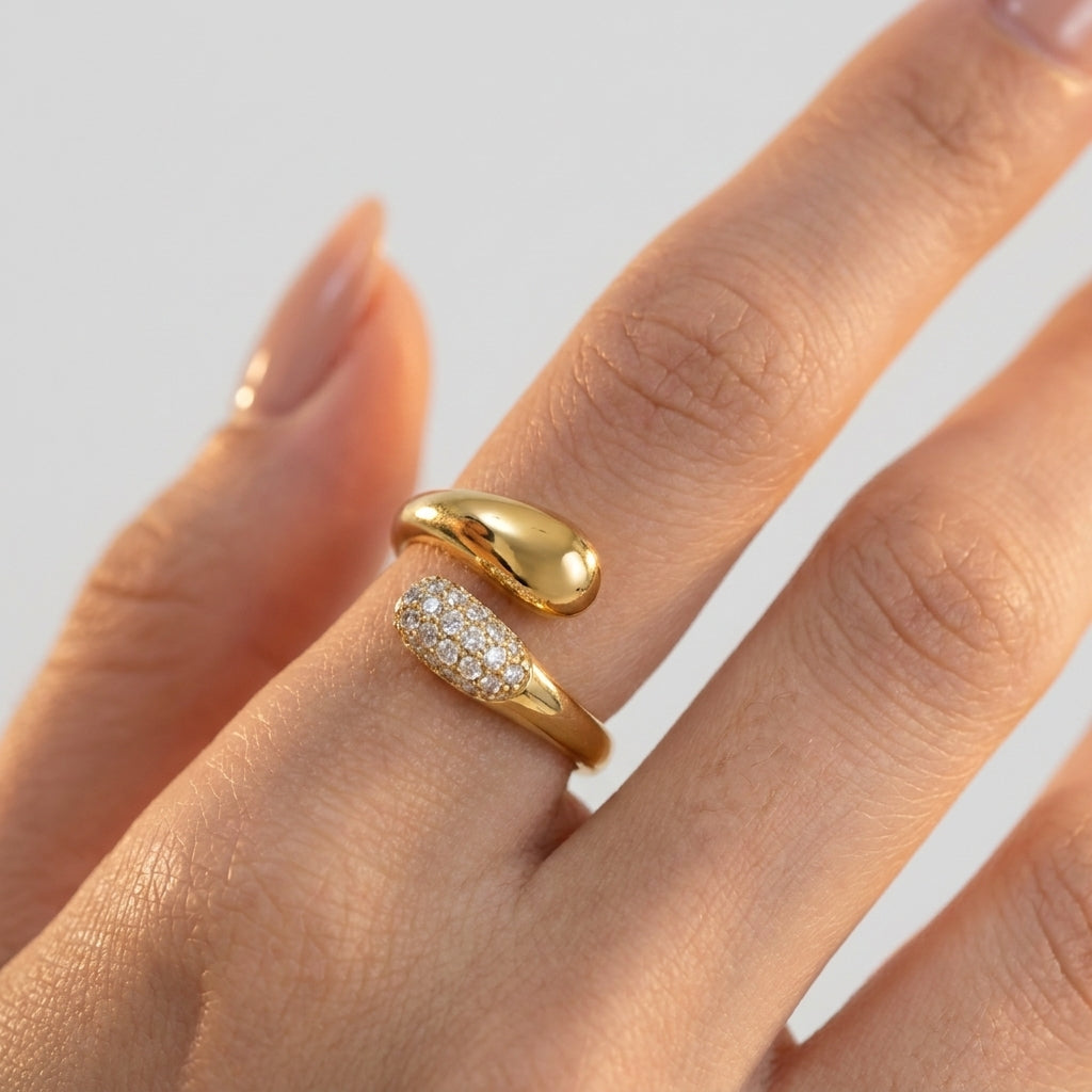 Women's Pave Crystal Ring