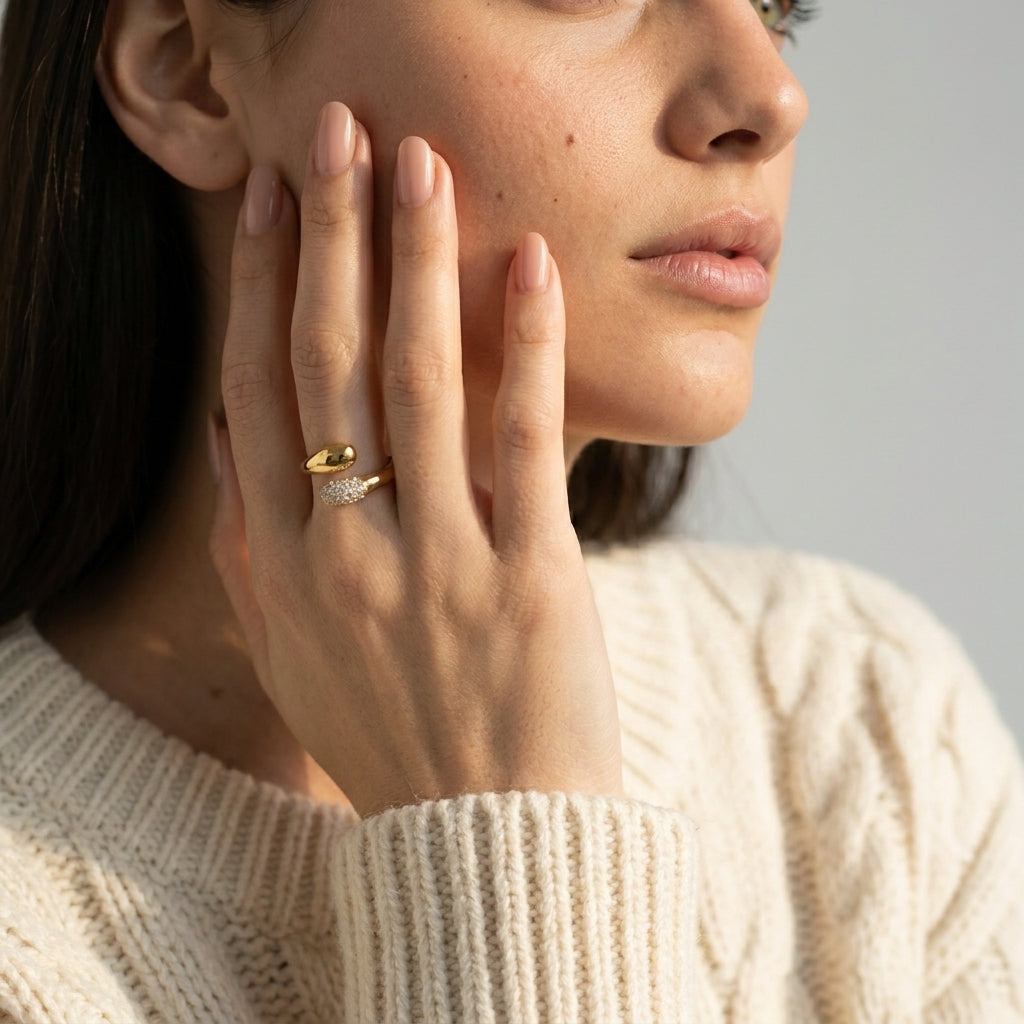 Women's Pave Crystal Ring