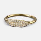 Women's Pavé Crystal Signet Ring