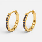 Women's Pave Huggie Hoop Earrings