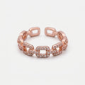 Women's Pave Link Ring