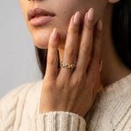 Women's Pave Link Ring