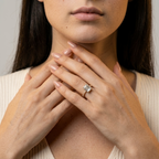 Women's Pave Solitaire Ring