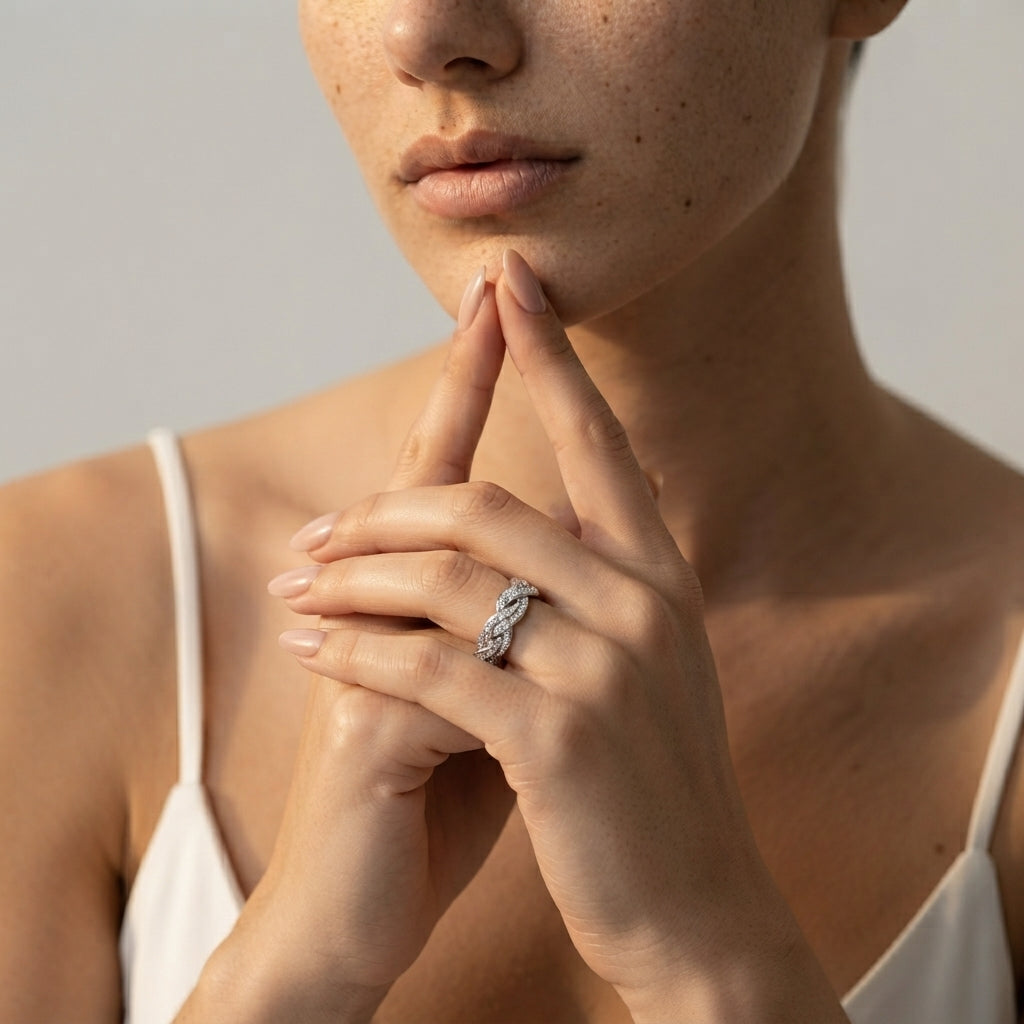 Women's Pave Twist Ring