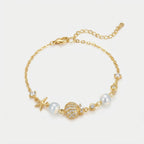 Women's Pearl Station Bracelet