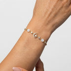 Women's Pearl Station Bracelet