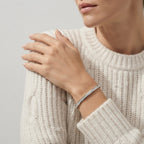 Women's Polished Crystal Bangle