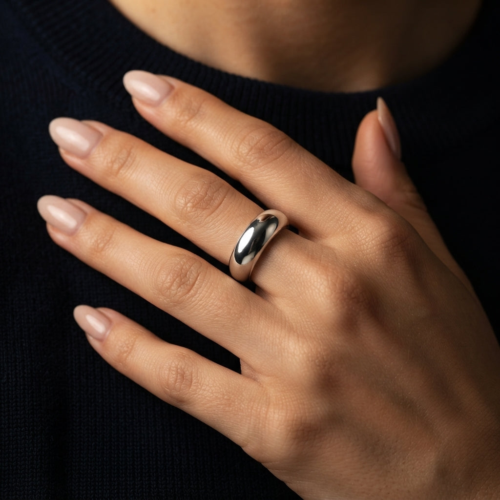 Women's Polished Dome Ring