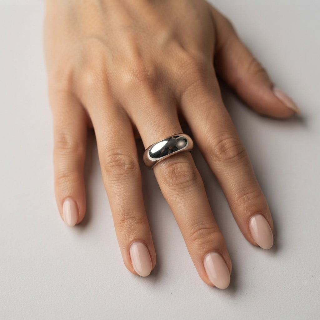 Women's Polished Dome Ring