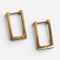 Women's Rectangle Huggie Hoop Earrings