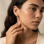 Women's Rectangle Huggie Hoop Earrings