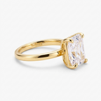 Women's Rectangular Crystal Ring