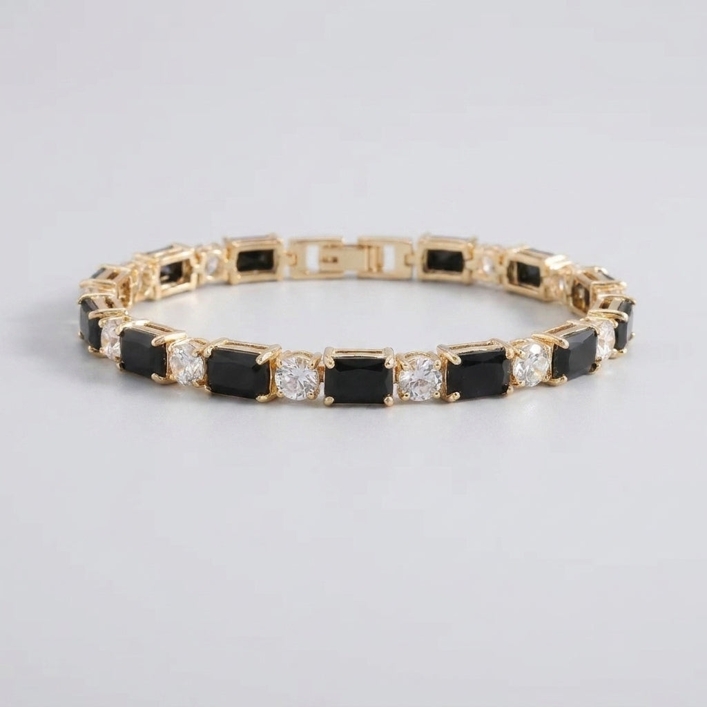 Women's Rectangular Stone Tennis Bracelet