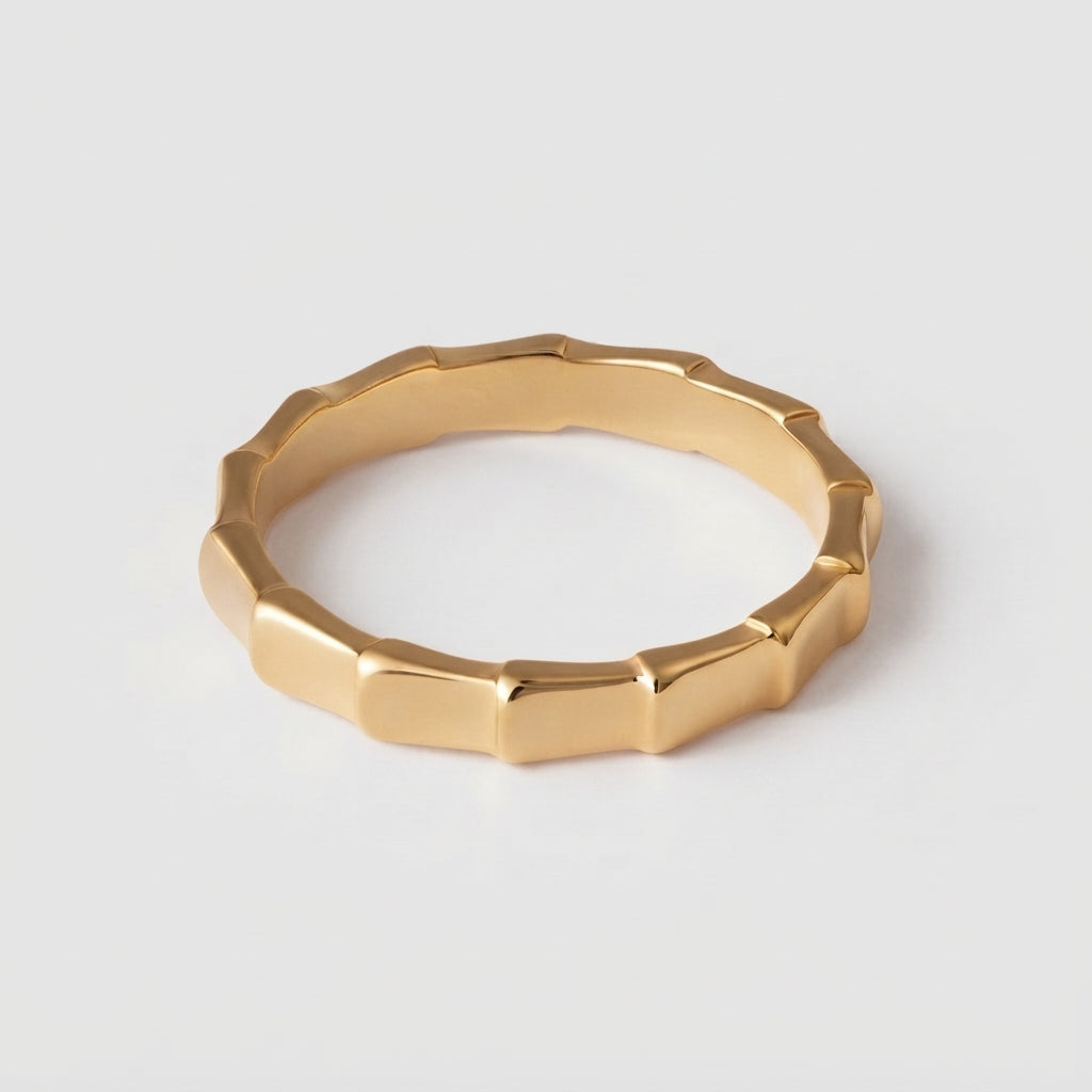 Women's Ribbed Stacking Ring
