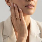 Women's Ribbed Stacking Ring