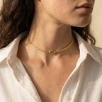 Women's Knot Snake Chain Choker