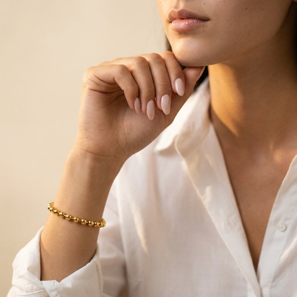 Women's Round Bead Bracelet