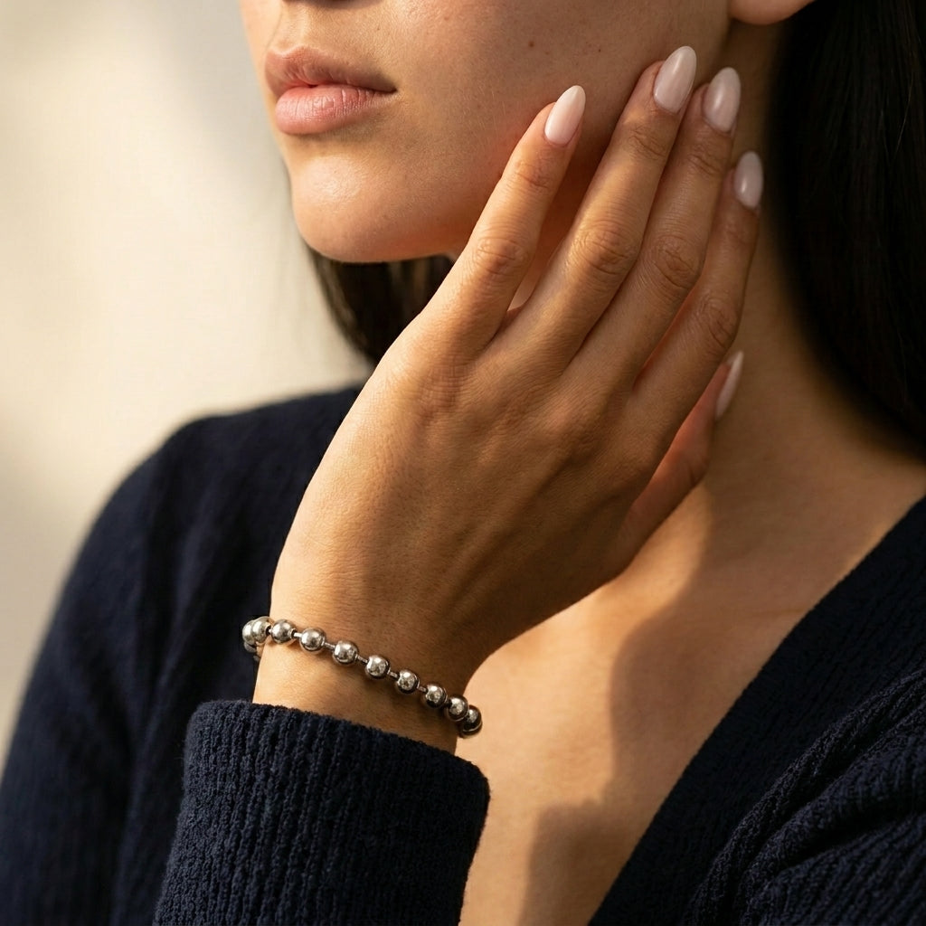 Women's Round Bead Bracelet