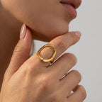 Women's Round Open Ring