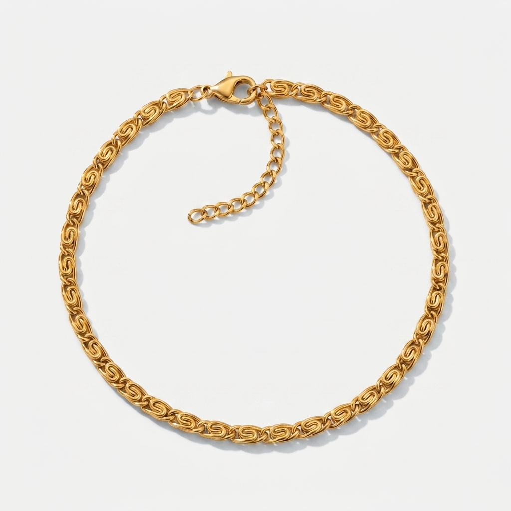 Women's Scroll Chain Bracelet