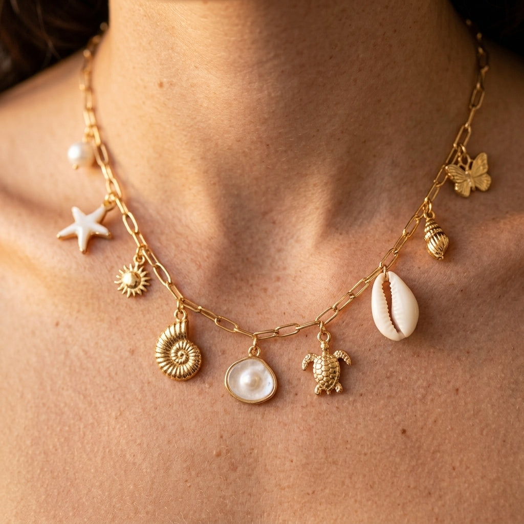 Women's Shell Charm Necklace