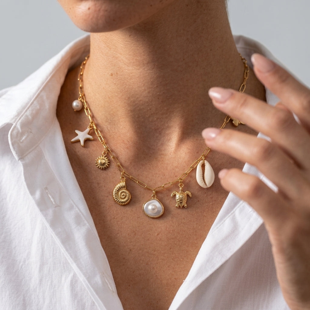 Women's Shell Charm Necklace