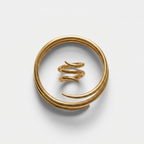 Women's Snake Wrap Cuff and Ring Set