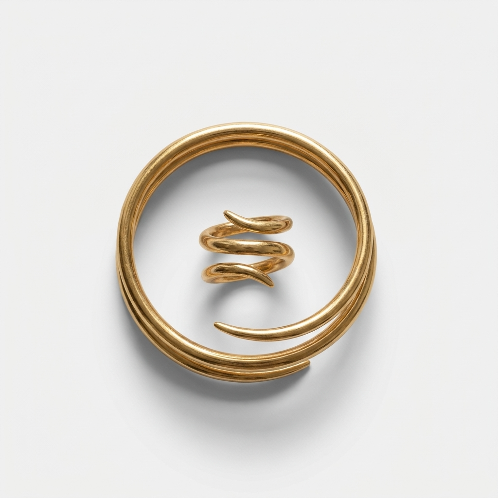 Women's Snake Wrap Cuff and Ring Set