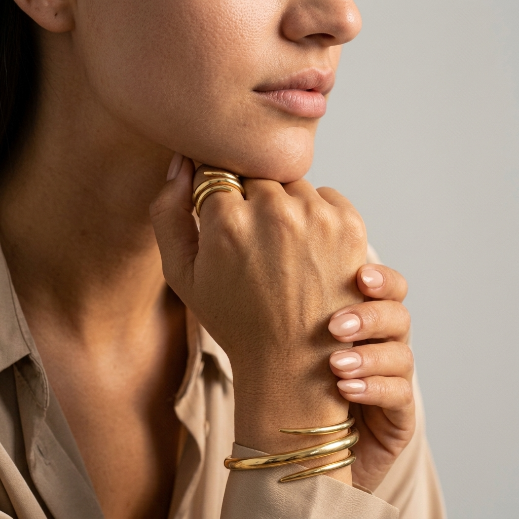 Women's Snake Wrap Cuff and Ring Set
