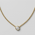 Women's Solitaire Crystal Necklace