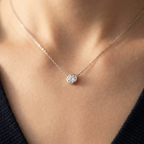 Women's Solitaire Crystal Necklace