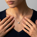Women's Solitaire Crystal Necklace