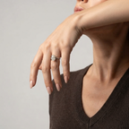 Women's Solitaire Crystal Ring