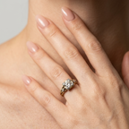 Women's Split Shank Crystal Ring
