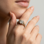 Women's Split Shank Crystal Ring