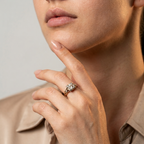Women's Split Shank Crystal Ring